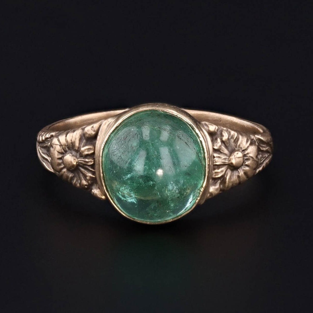 14k Gold & Emerald Ring | Emerald Ring 