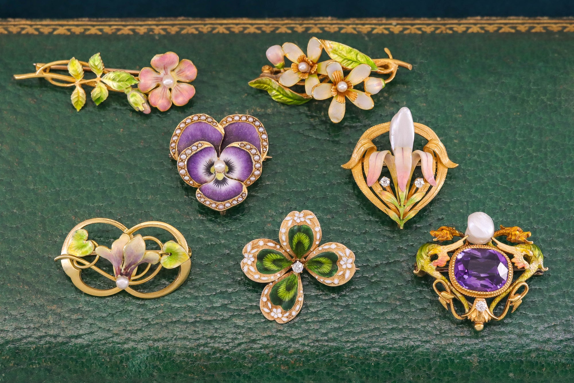 The Artistic Brilliance of Krementz Enamel Jewelry in the Art Nouveau Era