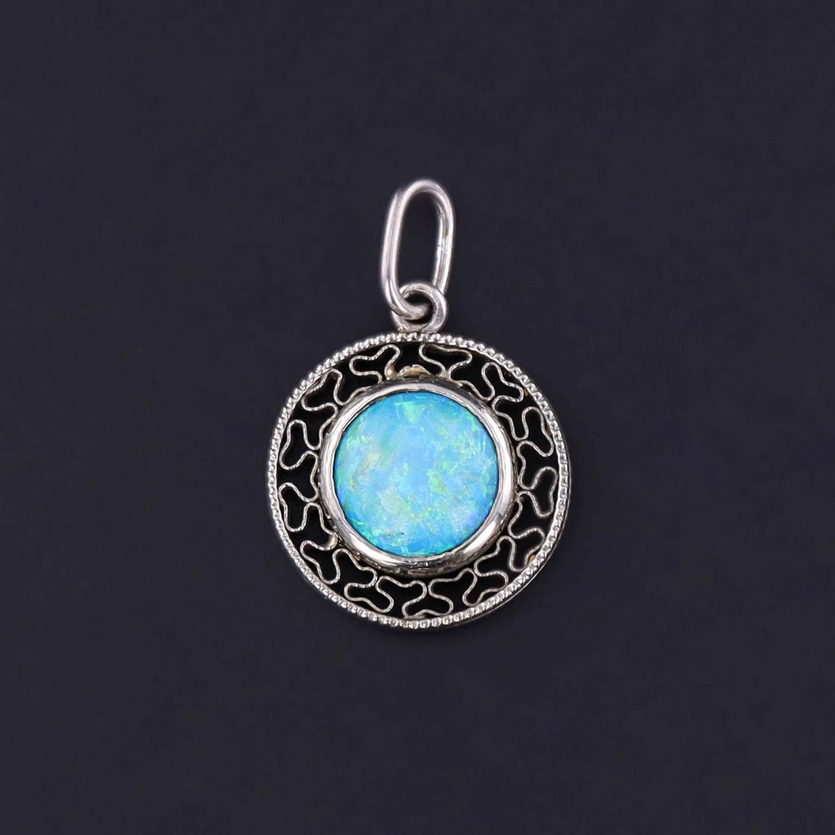 Antique Opal Charm of 18k Gold