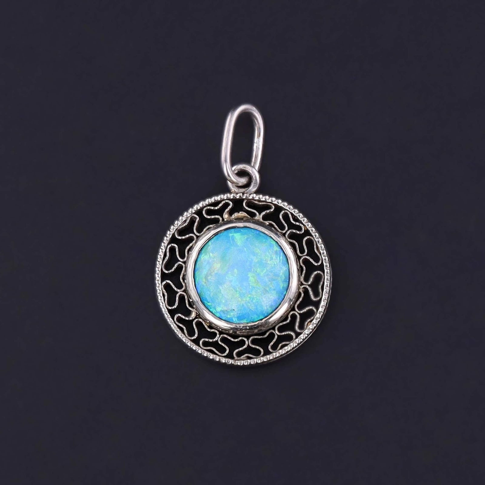 Antique Opal Charm of 18k Gold