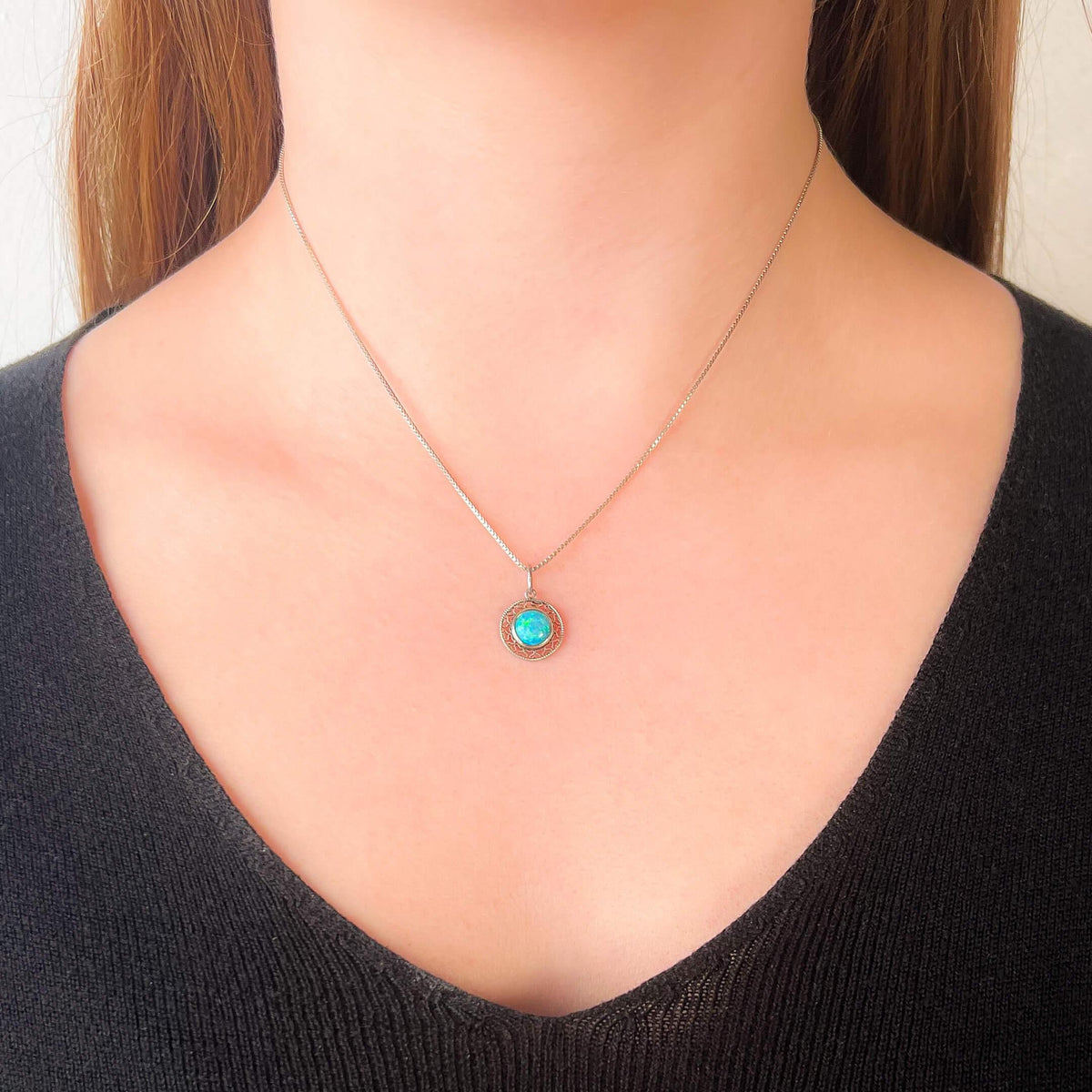 Antique Opal Charm of 18k Gold