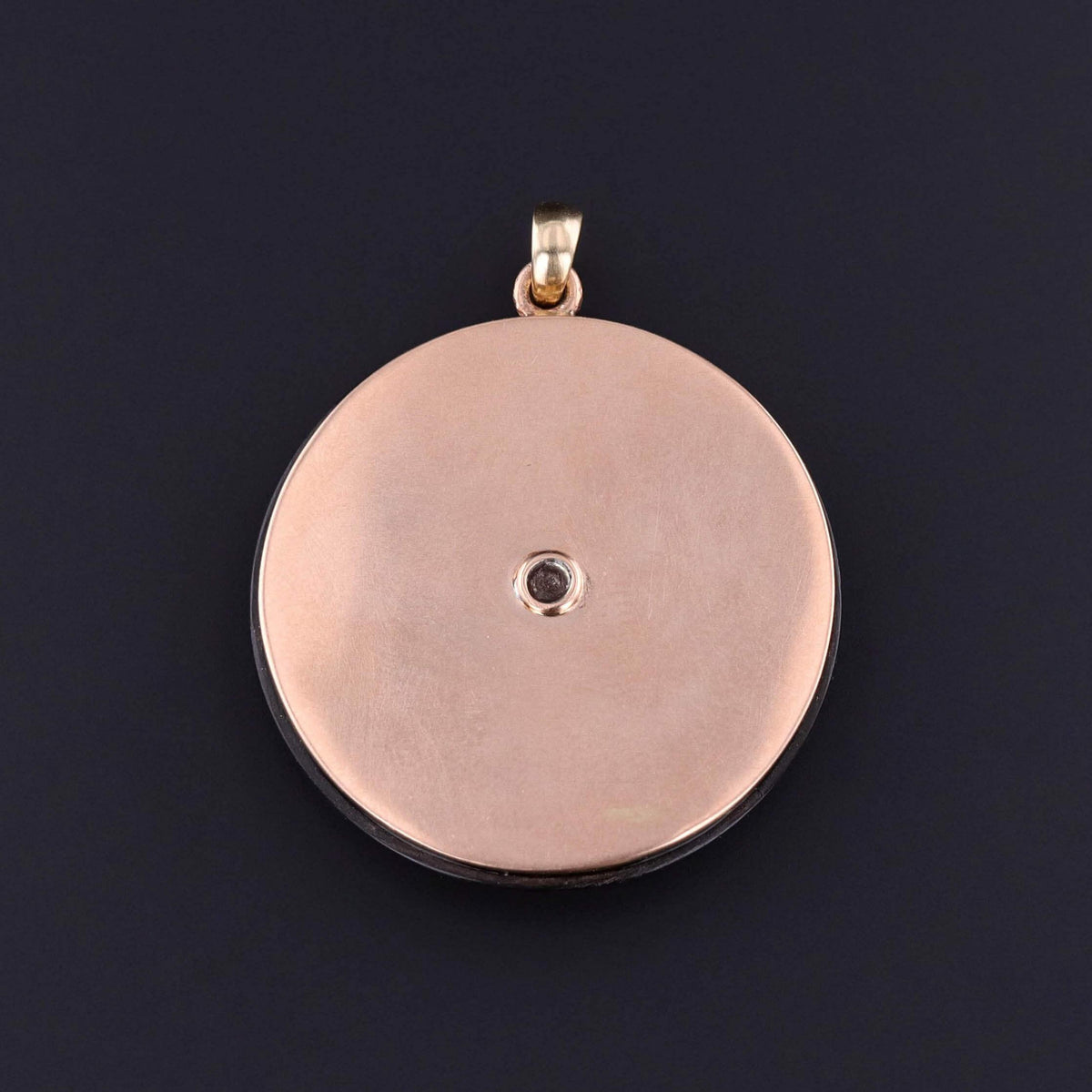 Victorian Onyx Star Pendant of 14k Gold