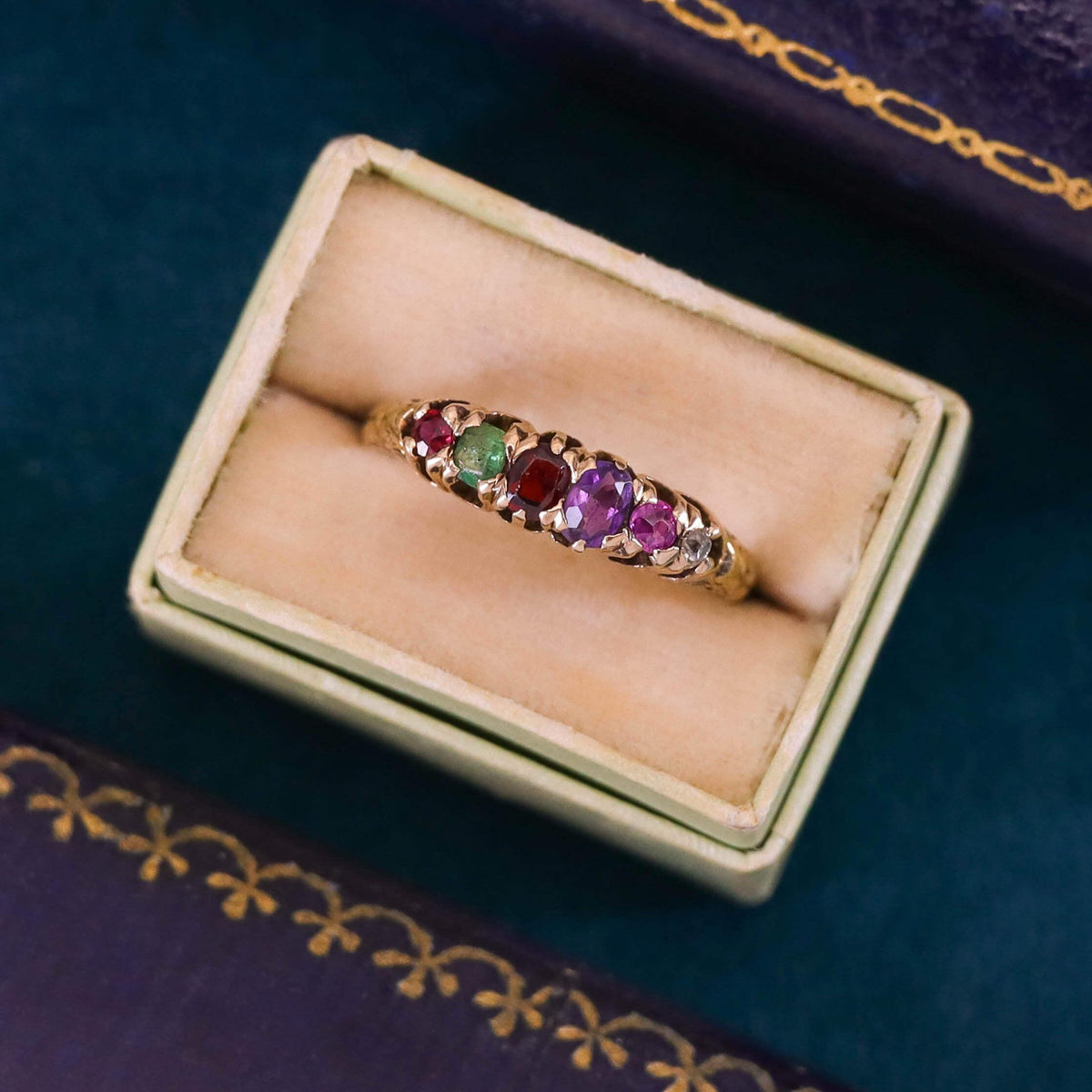 Antique REGARD Ring of 12k Gold