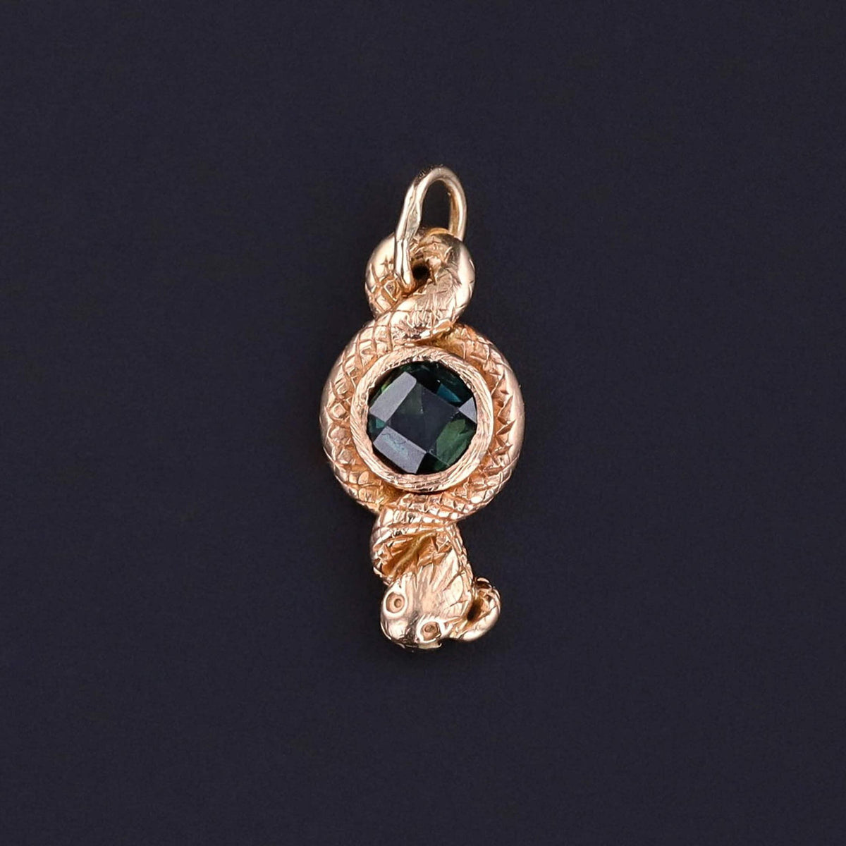 Antique Snake Charm of 12k Gold