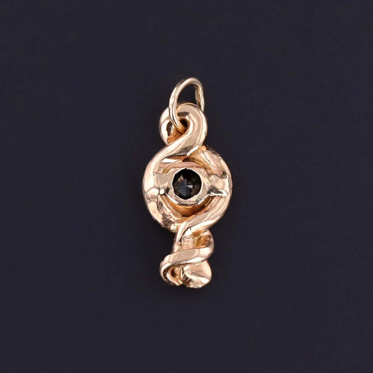 Antique Snake Charm of 12k Gold