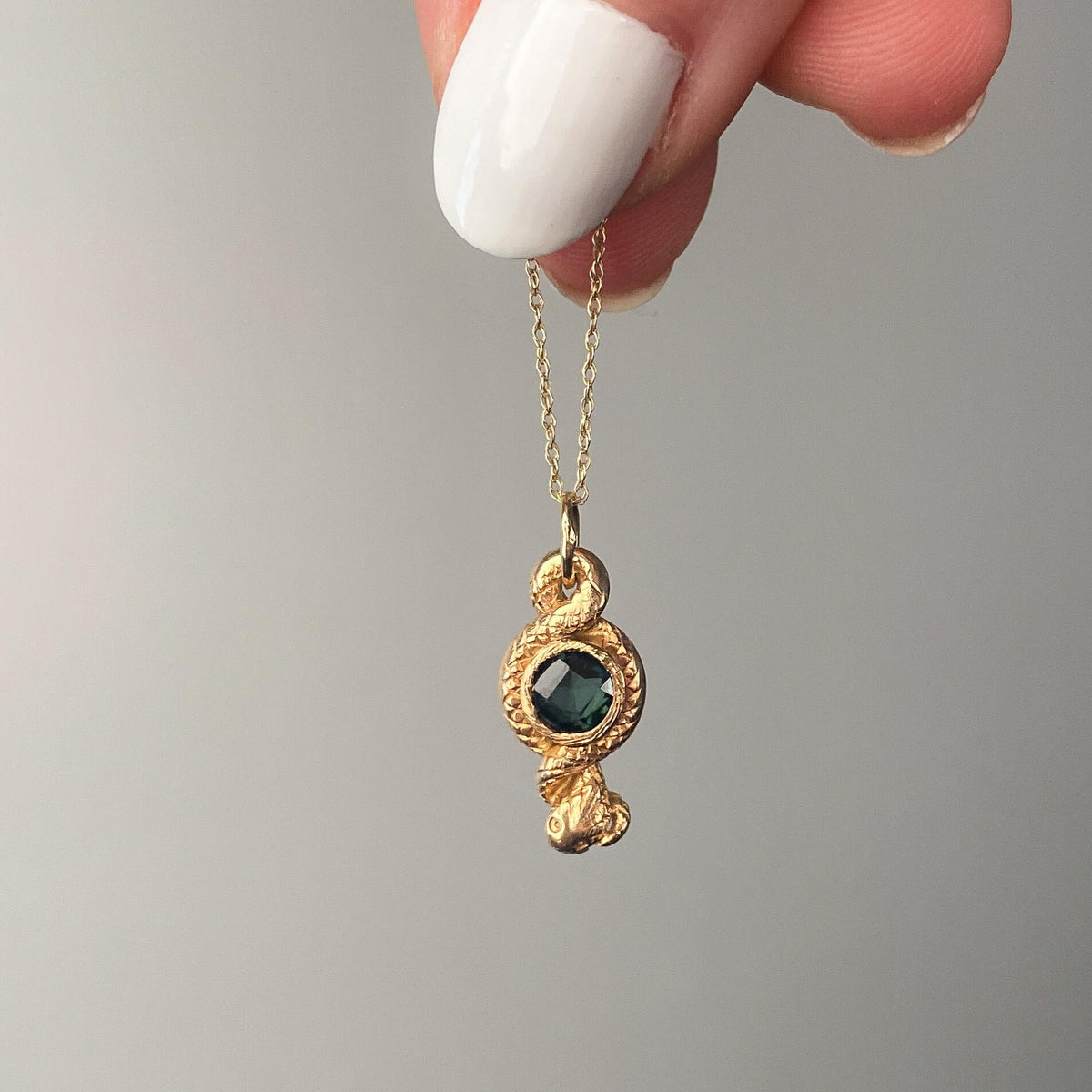 Antique Snake Charm of 12k Gold