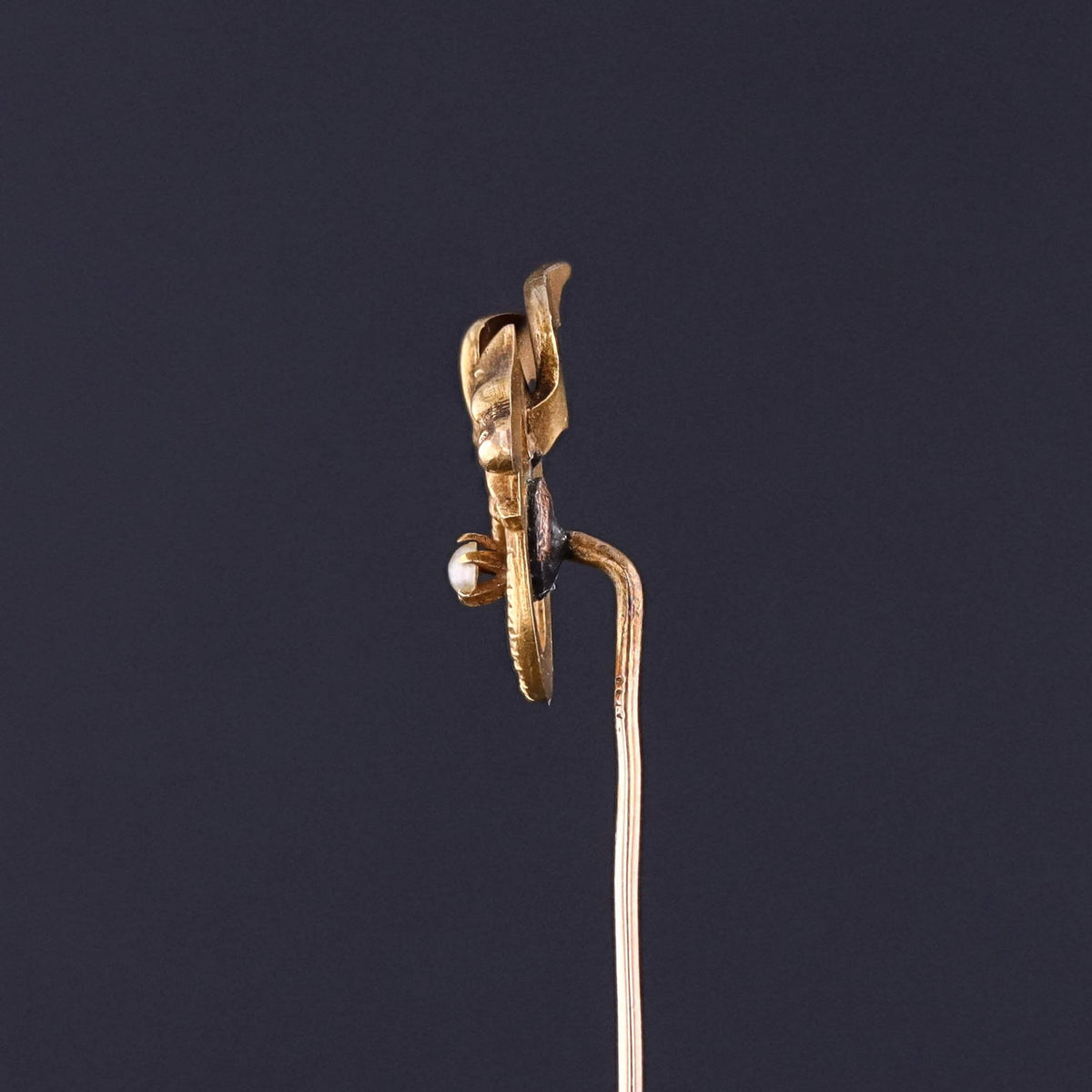 Antique Dragon Stickpin of 10k Gold
