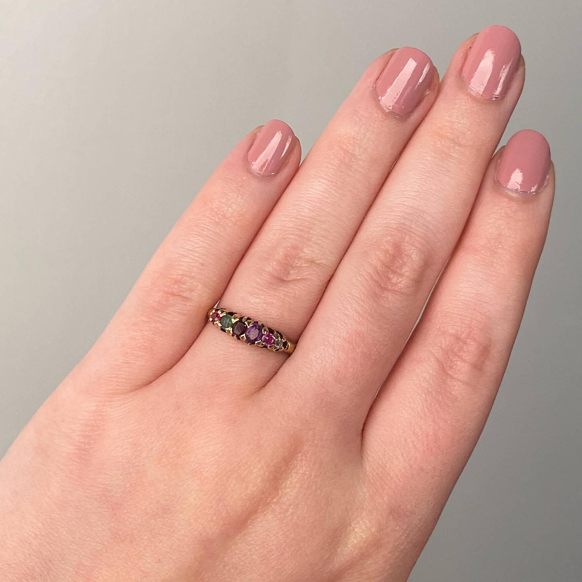 Antique REGARD Ring of 12k Gold