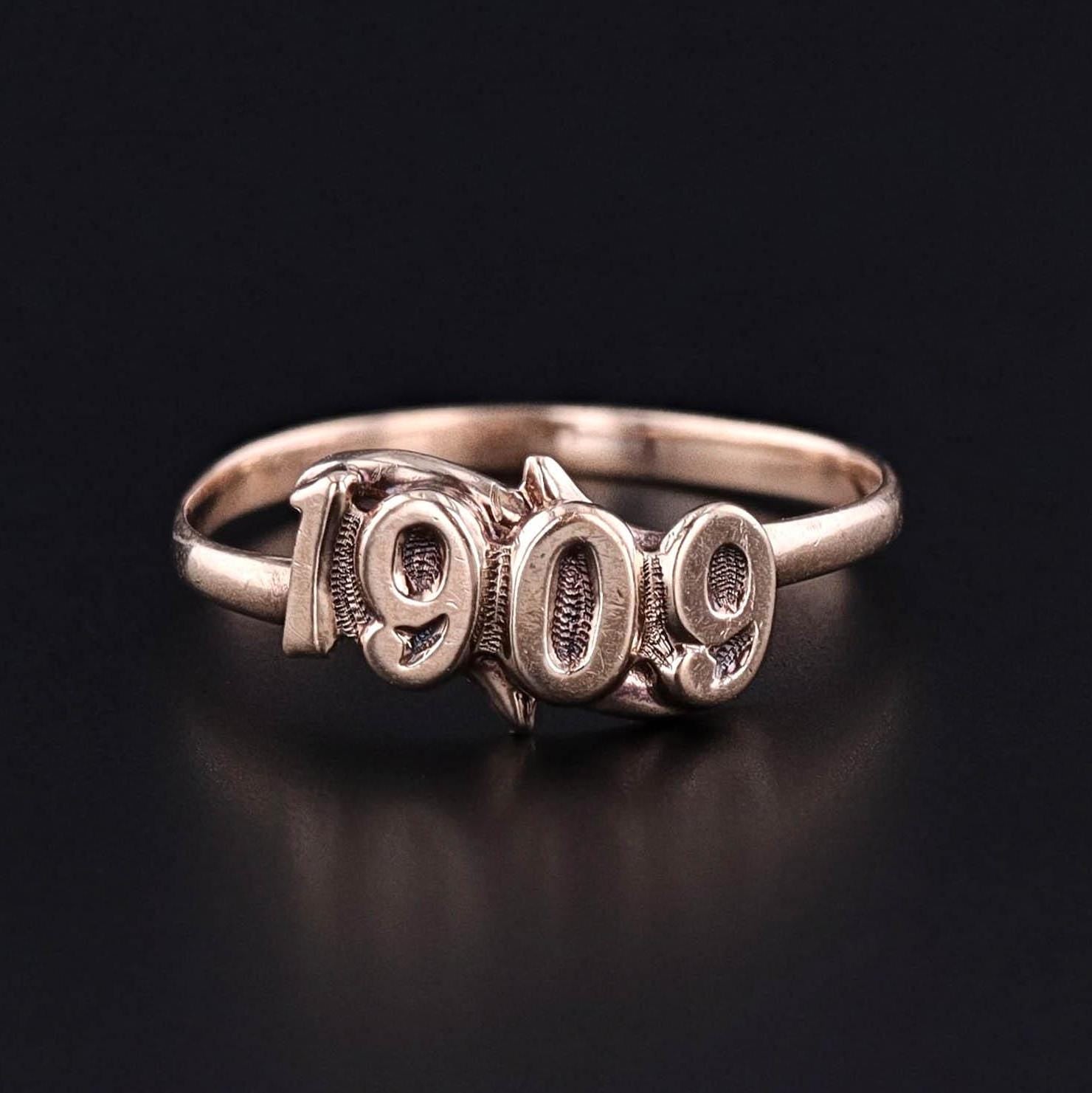 Antique 1909 Ring of 10k Gold - Trademark Antiques