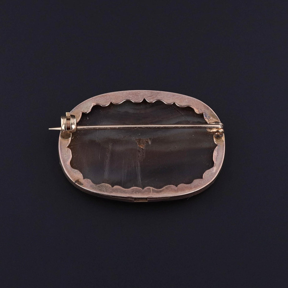 Antique Agate Brooch of 8ct Gold - Trademark Antiques