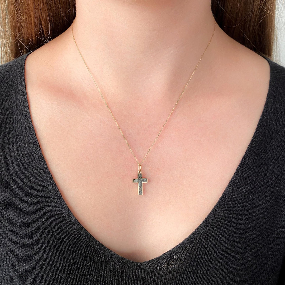 Antique Agate Cross of 15ct Gold - Trademark Antiques