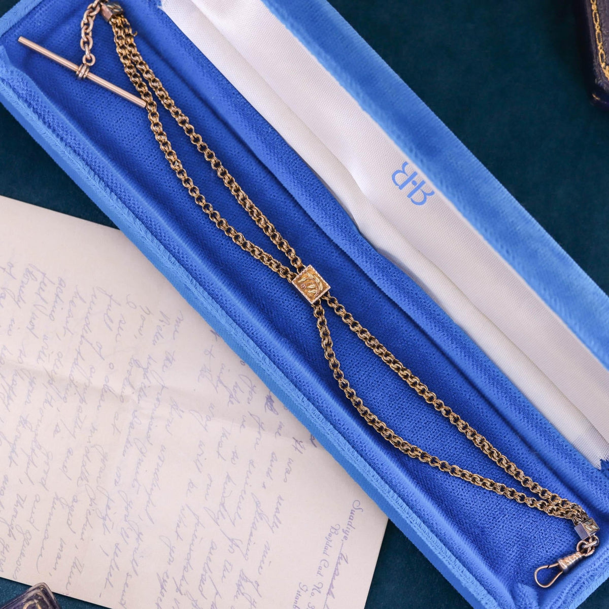 Antique Albert Watch Chain of 9ct Gold - Trademark Antiques