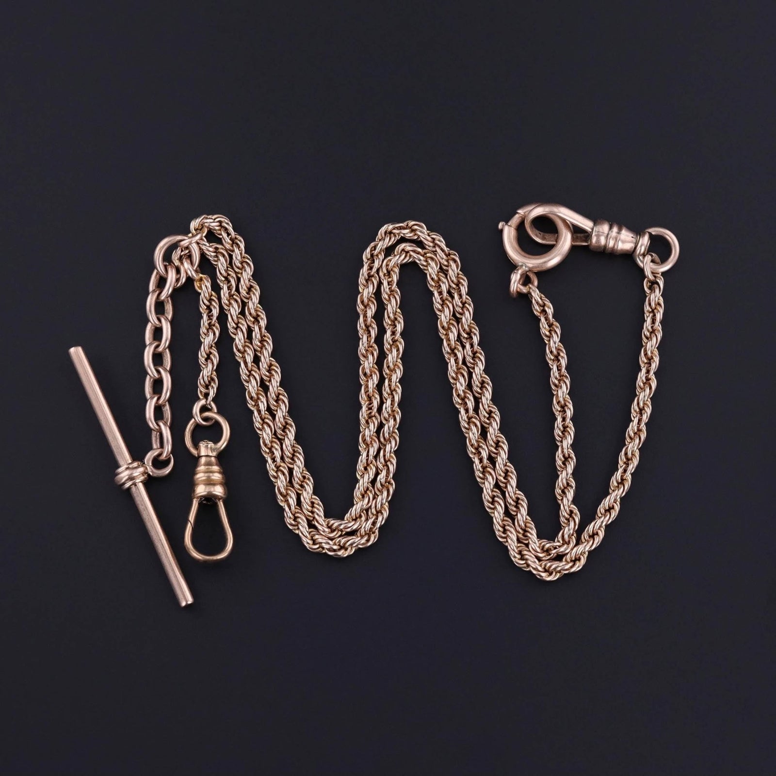 Antique Albert Watch Chain of 9ct Gold - Trademark Antiques