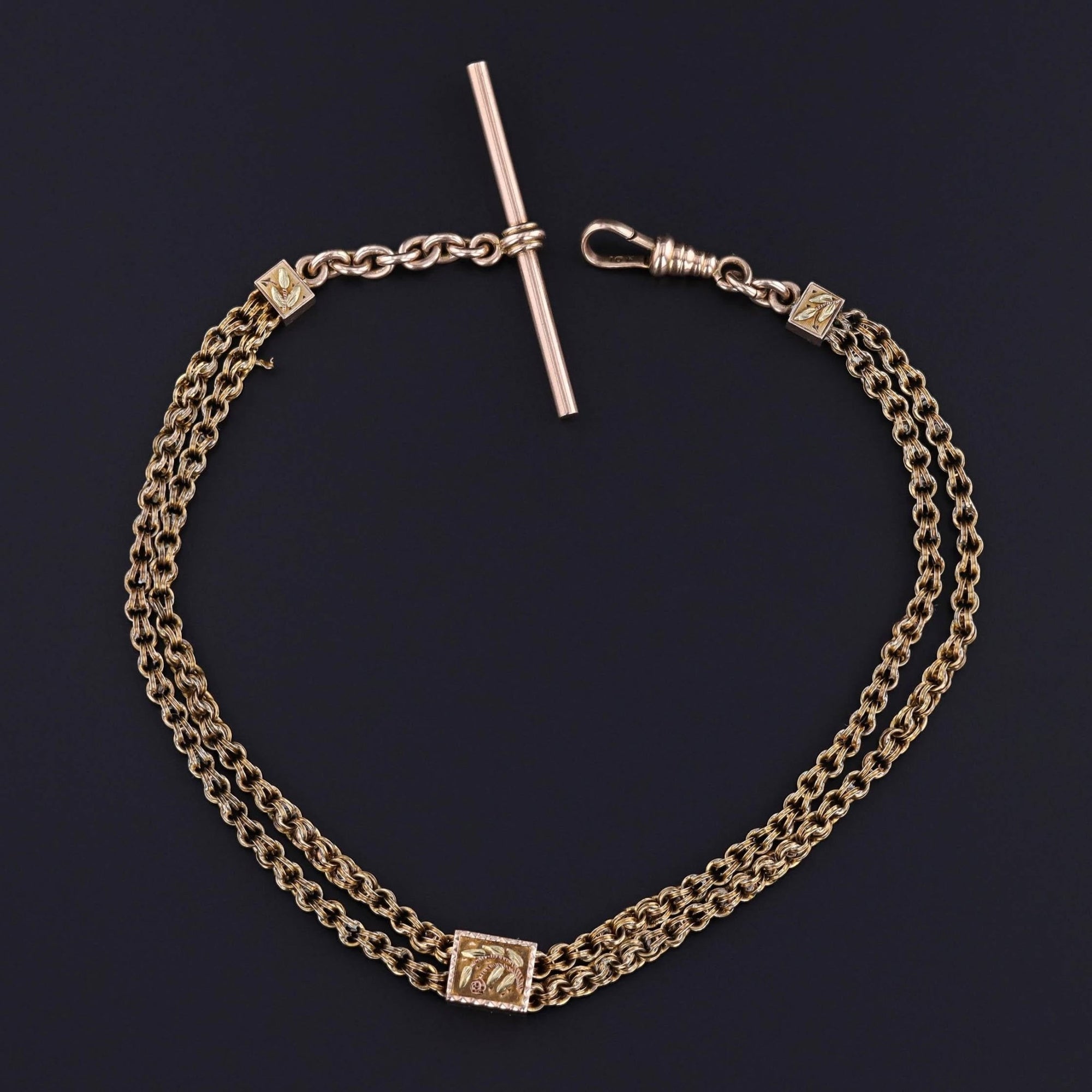 Antique Albert Watch Chain of 9ct Gold - Trademark Antiques