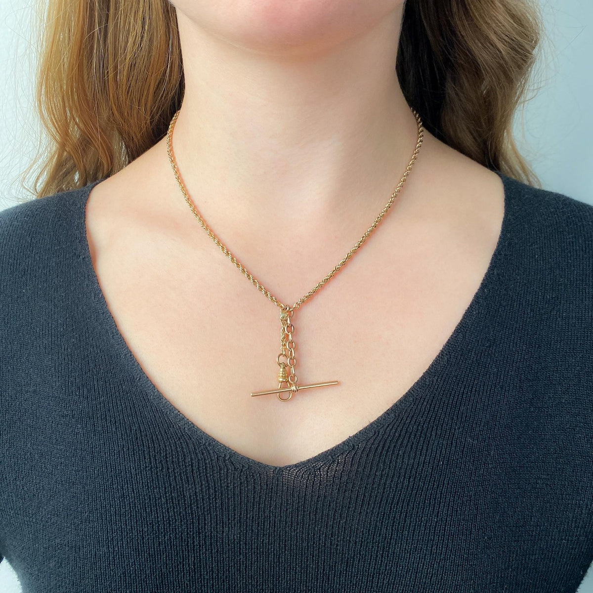 Antique Albert Watch Chain of 9ct Gold - Trademark Antiques