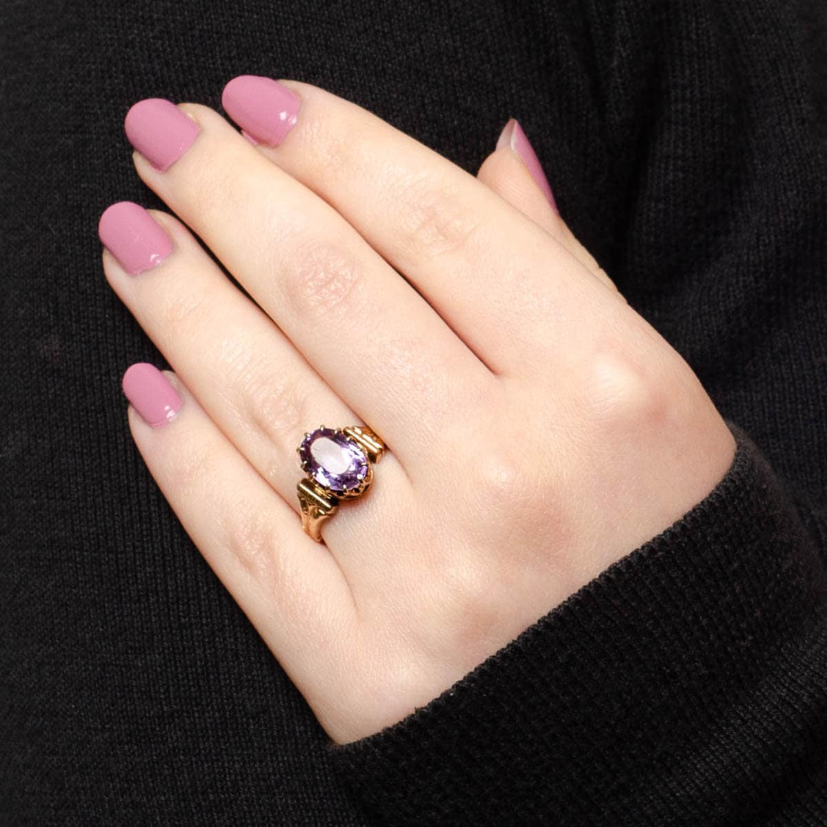 Antique Amethyst Ring of 14k Gold - Trademark Antiques