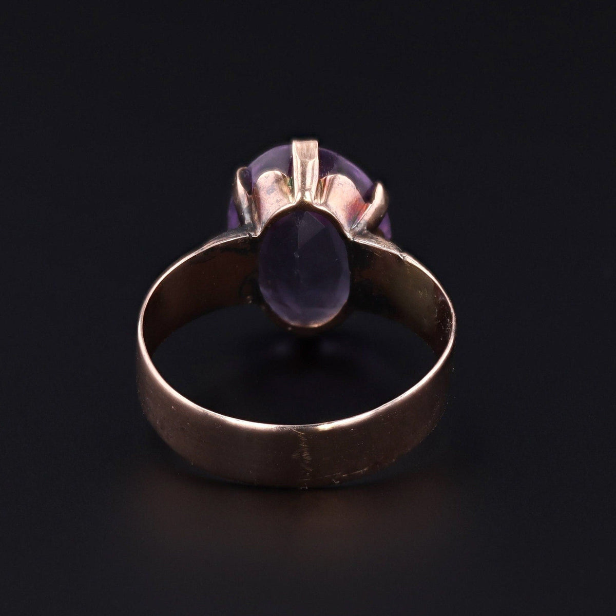 Antique Amethyst Ring of 9ct Gold - Trademark Antiques