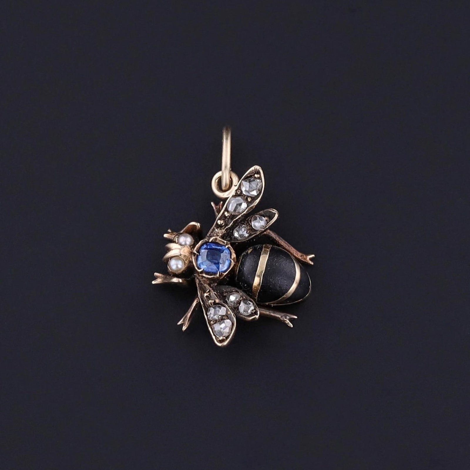 Antique Bee Charm of 14k Gold - Trademark Antiques