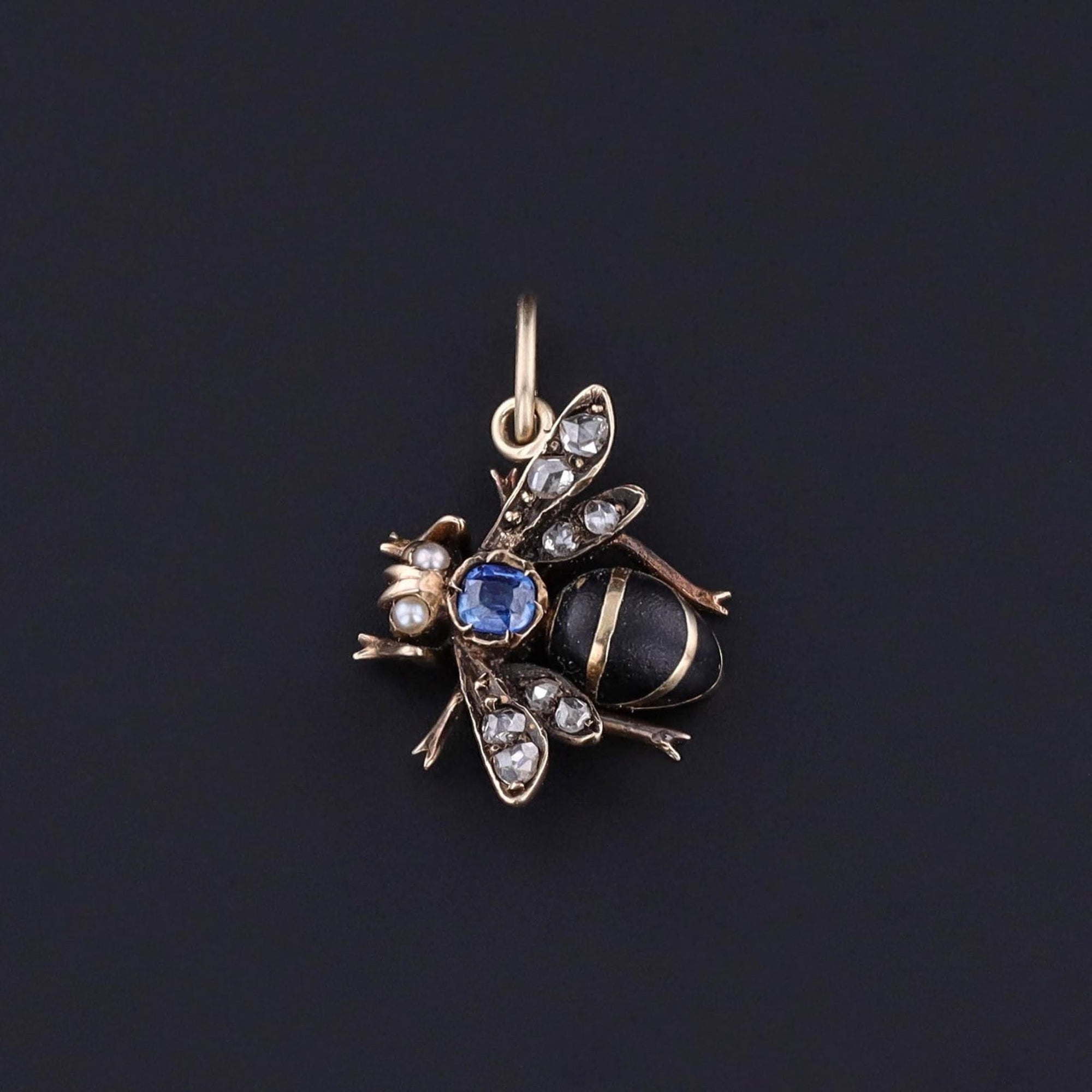 Antique Bee Charm of 14k Gold - Trademark Antiques