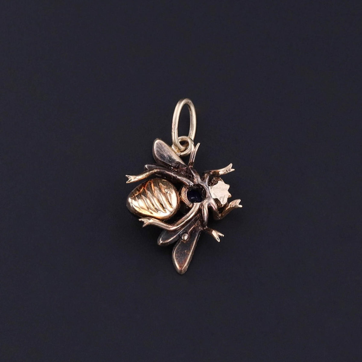Antique Bee Charm of 14k Gold - Trademark Antiques