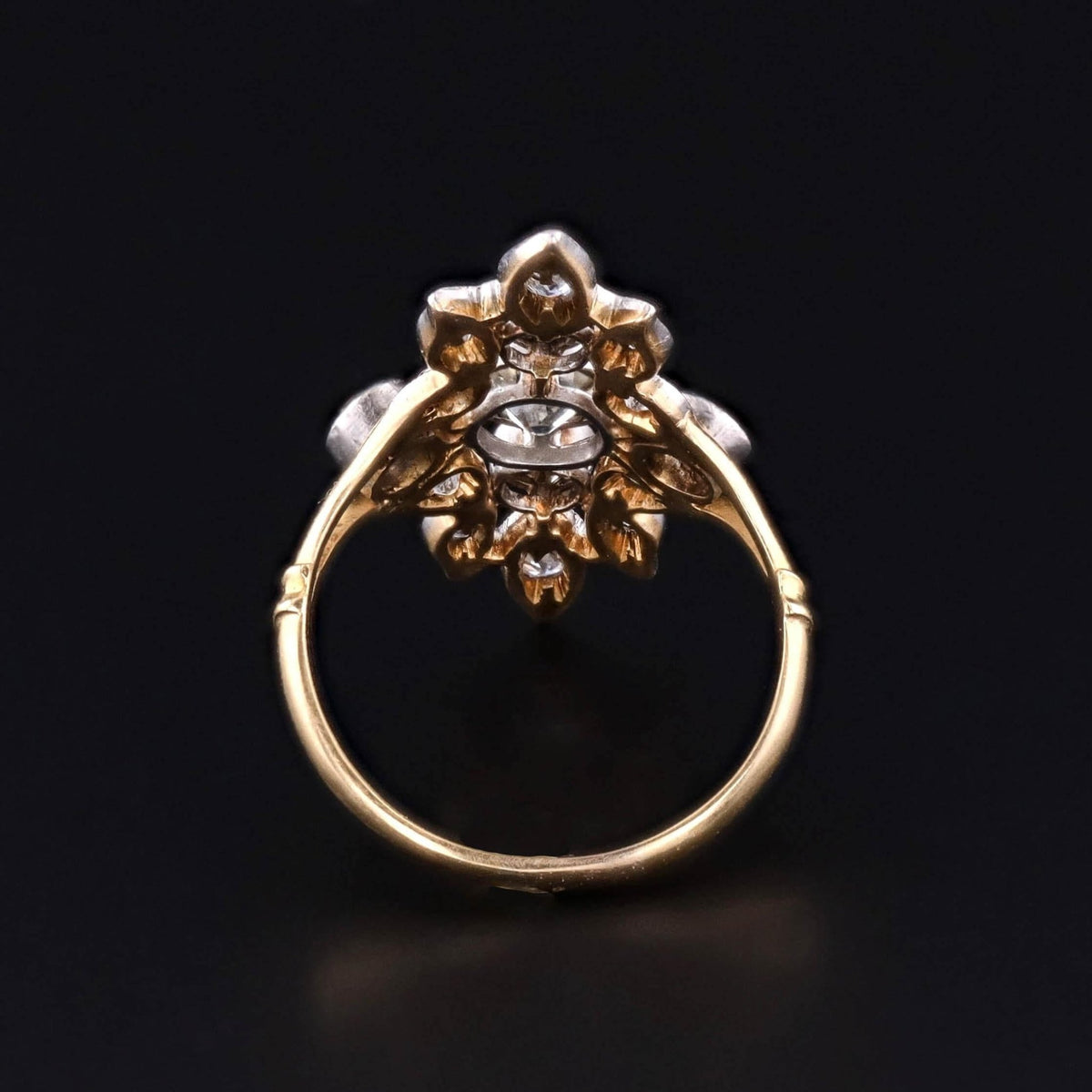 Antique Belle Epoque Diamond Ring of 18k Gold - Trademark Antiques