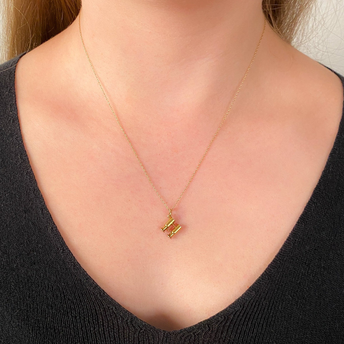 Antique Binoculars Charm of 10k Gold - Trademark Antiques