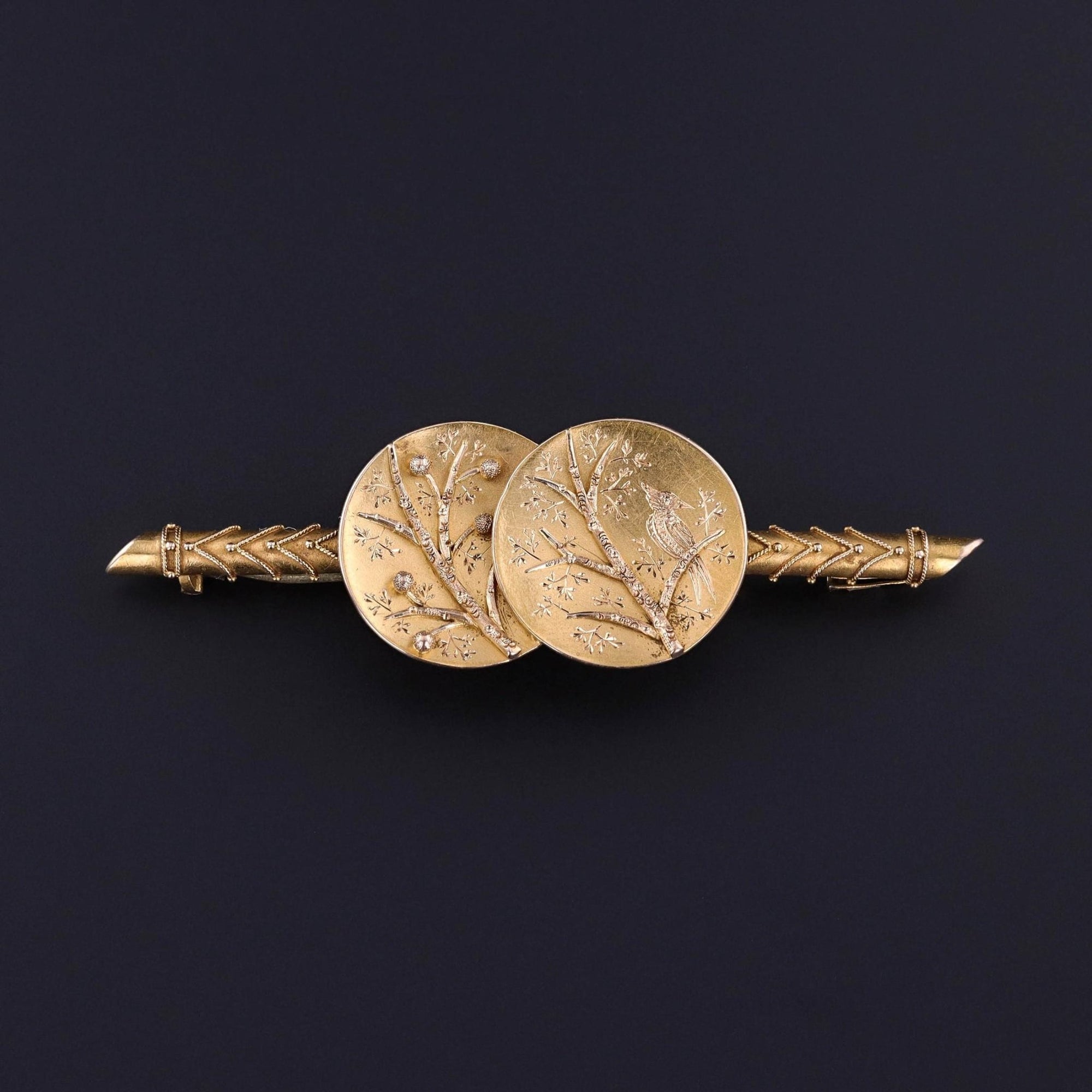 Antique Bird Brooch of 14k Gold - Trademark Antiques