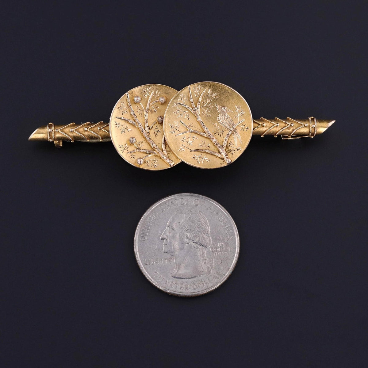 Antique Bird Brooch of 14k Gold - Trademark Antiques