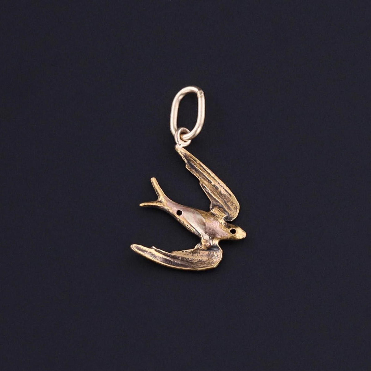 Antique Bird Charm of 14k Gold - Trademark Antiques