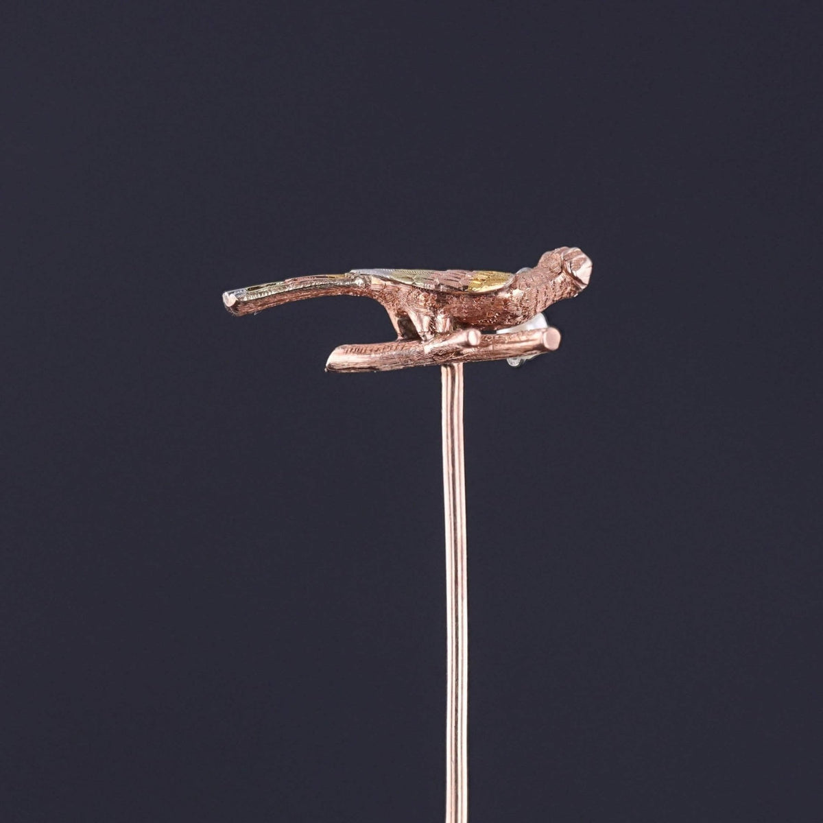 Antique Bird Hatpin of 14k Gold - Trademark Antiques