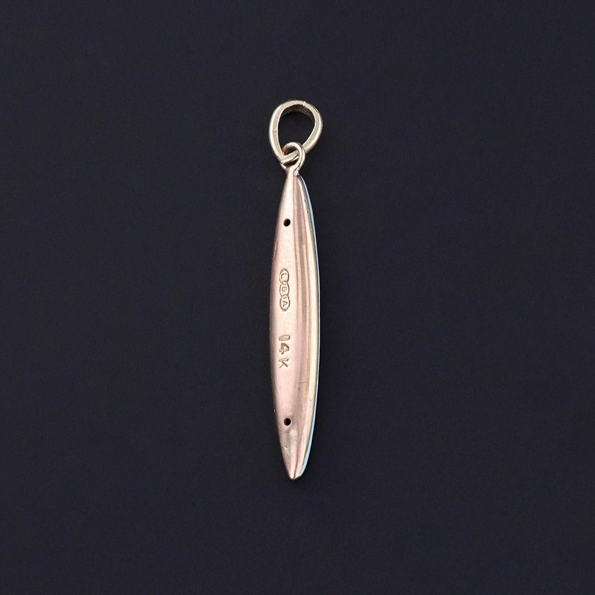 Antique Blue Enamel and Pearl Pendant of 14k Gold - Trademark Antiques