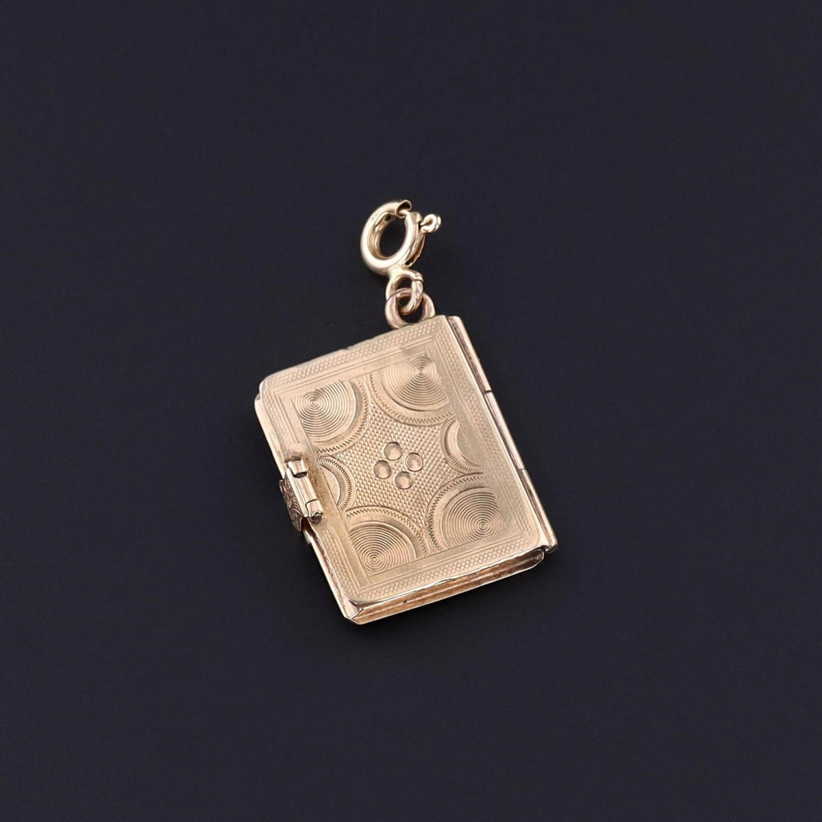 Antique Book Locket of 14k Gold - Trademark Antiques