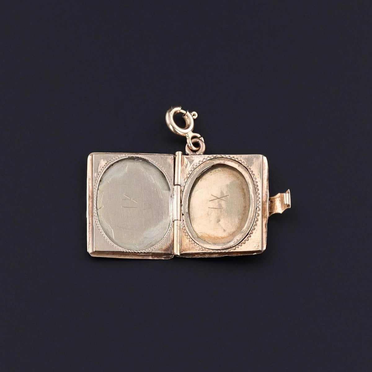 Antique Book Locket of 14k Gold - Trademark Antiques