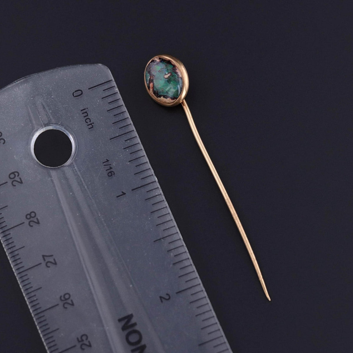 Antique Boulder Opal Stickpin of 14k Gold - Trademark Antiques