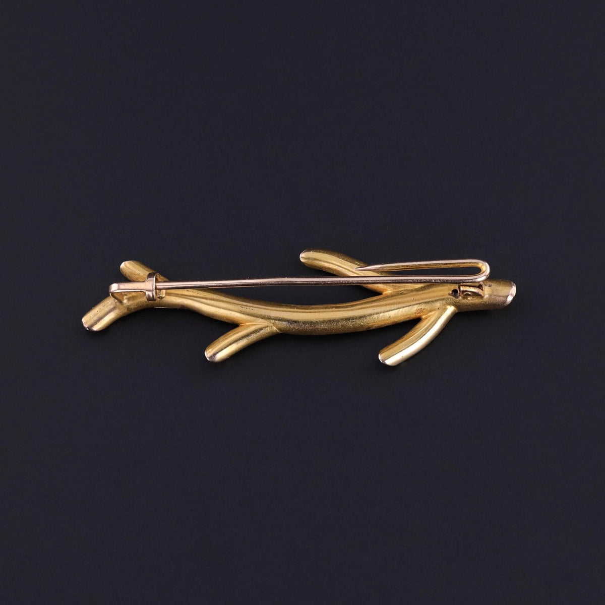 Antique Branch Brooch of 14k Gold - Trademark Antiques