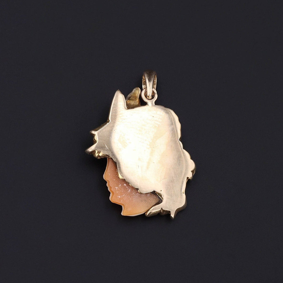 Antique Cameo Conversion Pendant of 14k Gold - Trademark Antiques