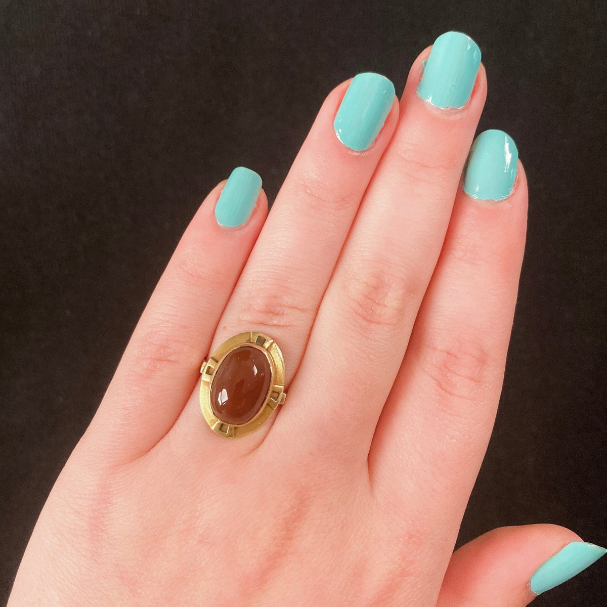 Antique Carnelian Conversion Ring - Trademark Antiques