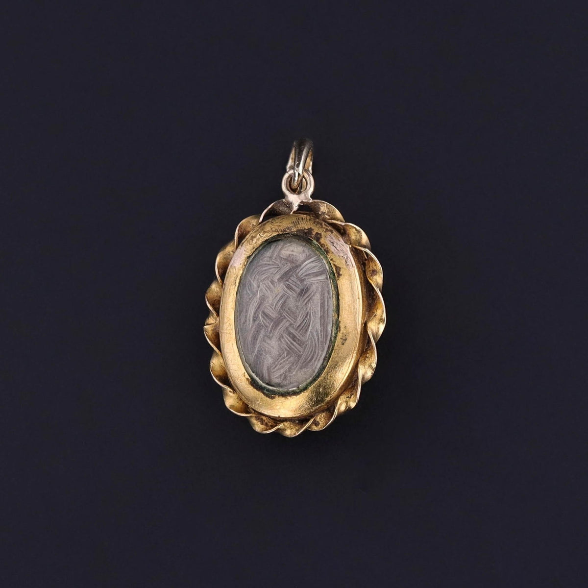 Antique Carved Banded Agate Star Pendant of 14k Gold - Trademark Antiques