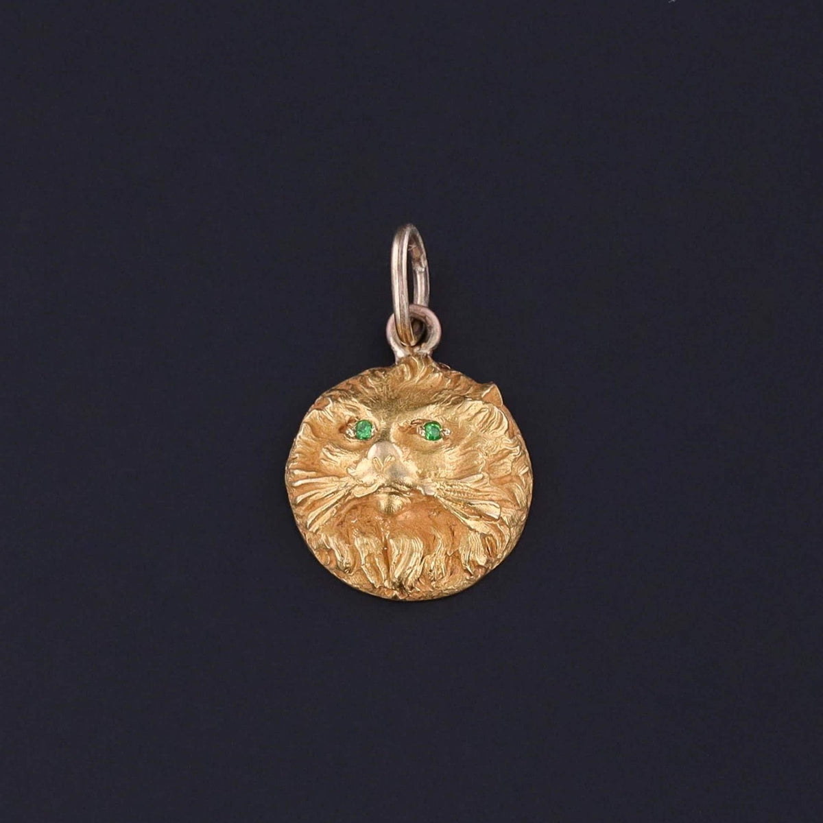Antique Cat Charm of 14k Gold - Trademark Antiques