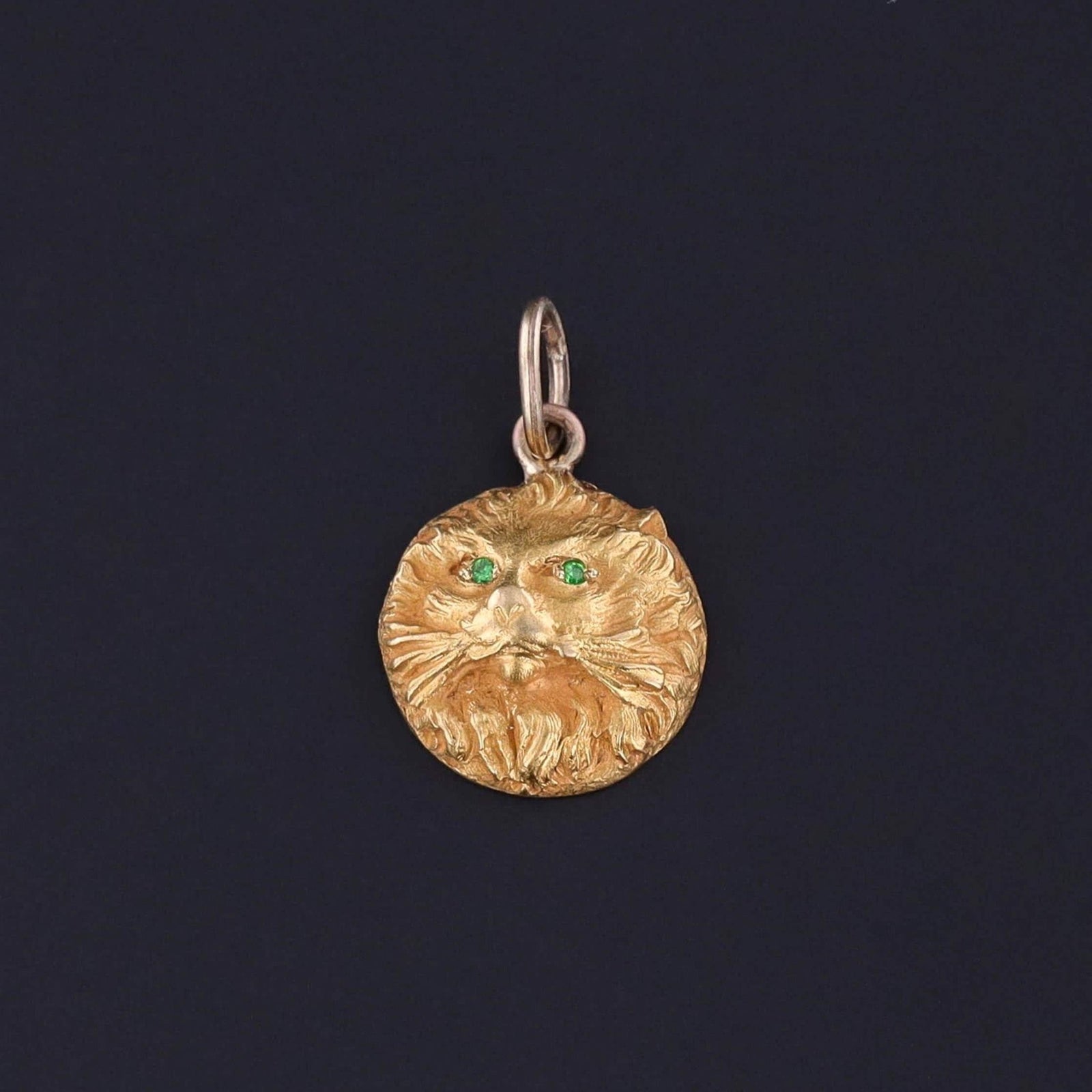 Antique Cat Charm of 14k Gold - Trademark Antiques