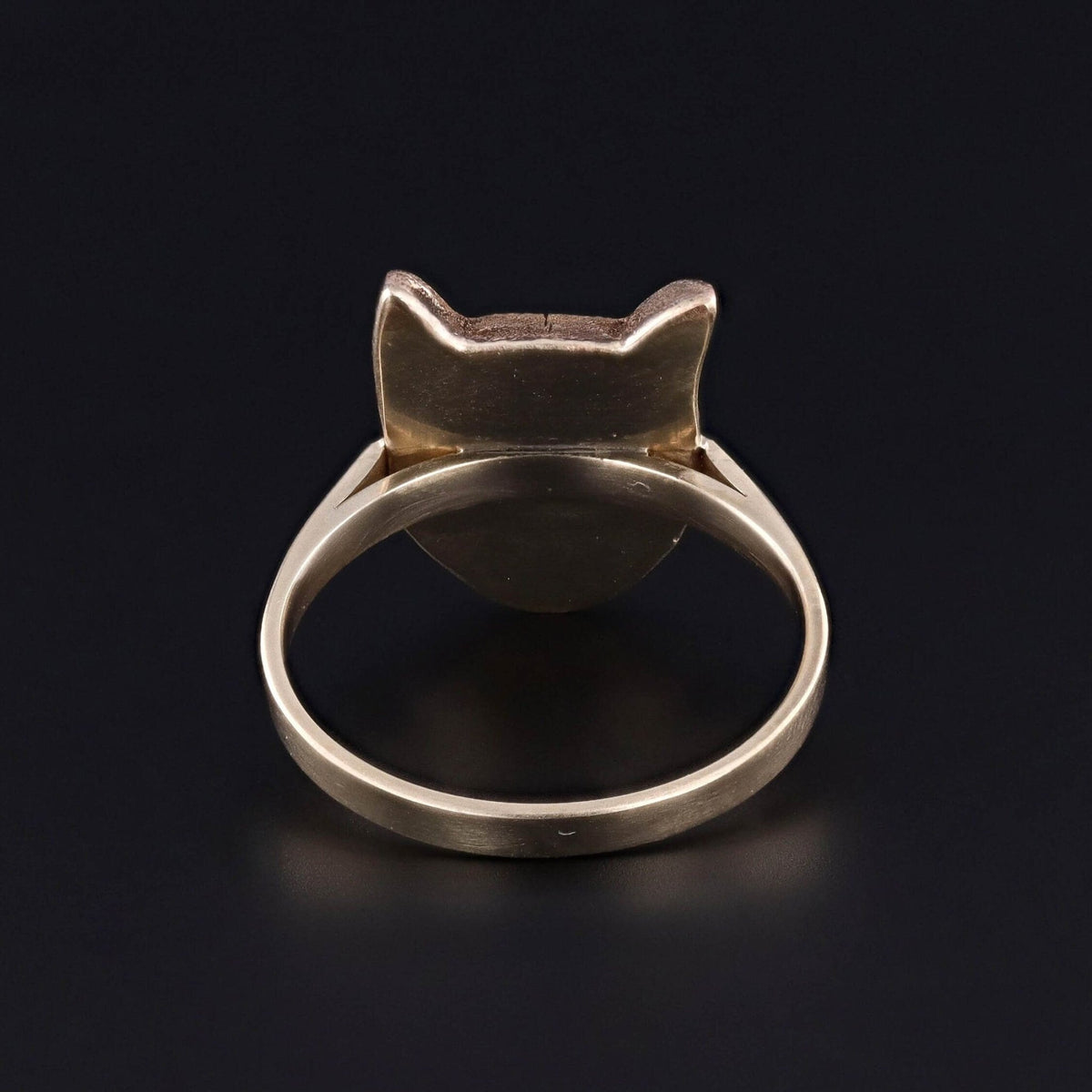 Antique Cat Ring of 14k Gold - Trademark Antiques