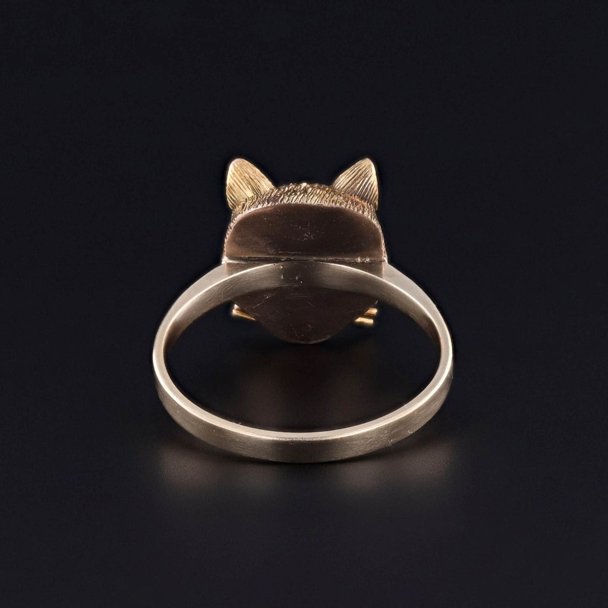 Antique Cat Ring of 14k Gold - Trademark Antiques