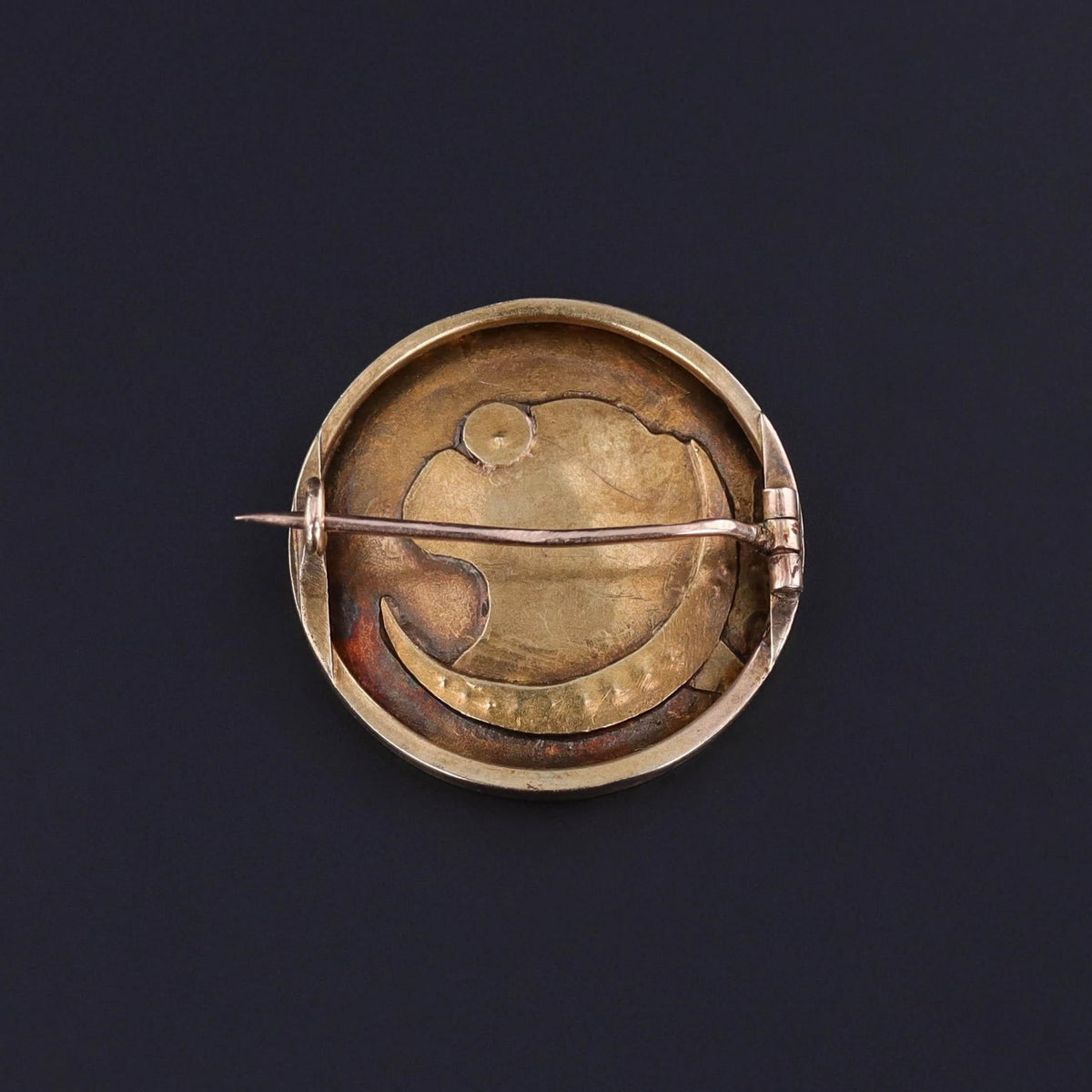 Antique Cherub Brooch of 14k Gold - Trademark Antiques