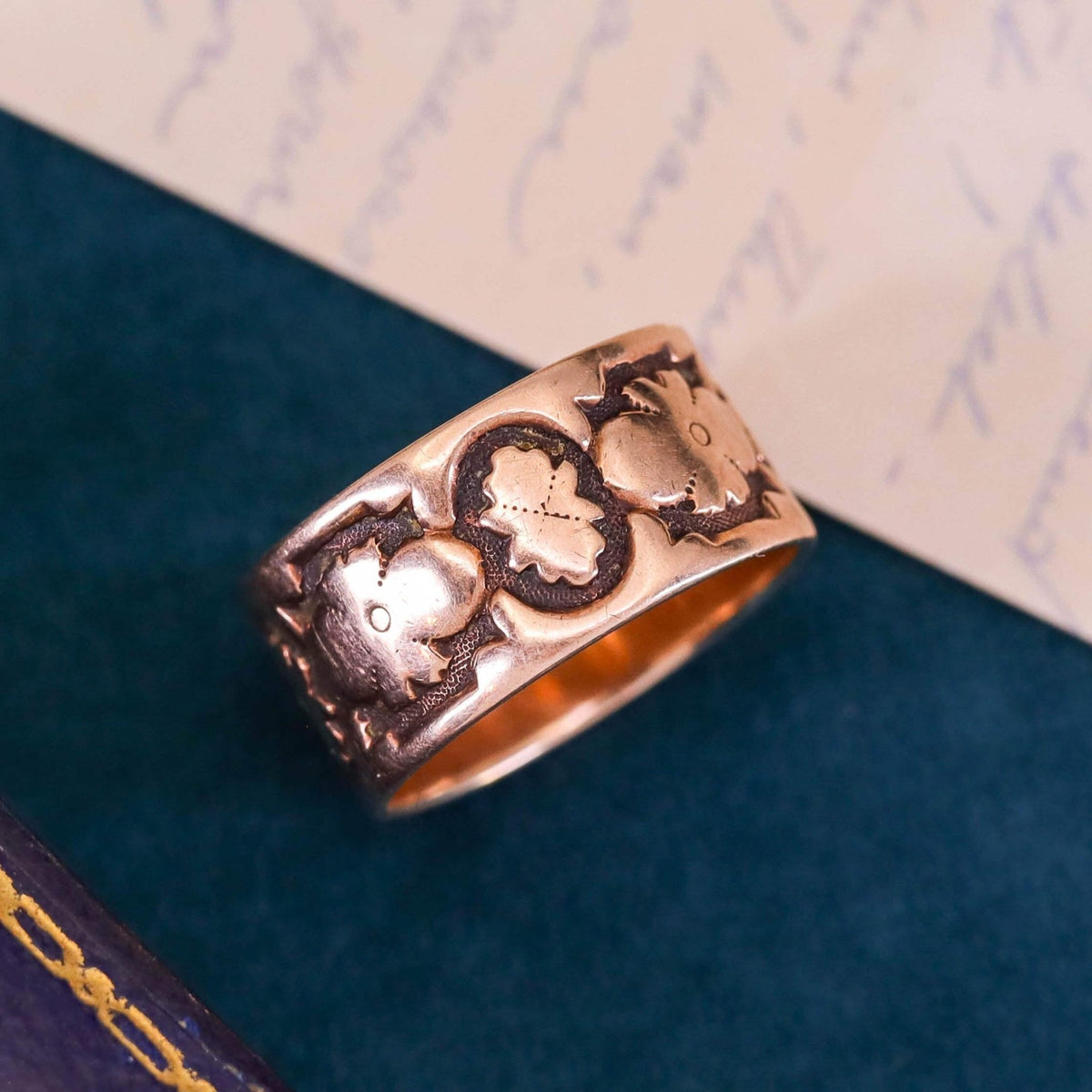 Antique Cigar Band of 10k Gold - Trademark Antiques