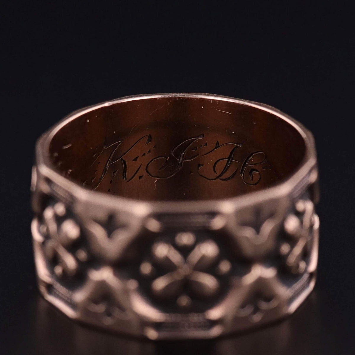 Antique Cigar Band of 8k Gold - Trademark Antiques