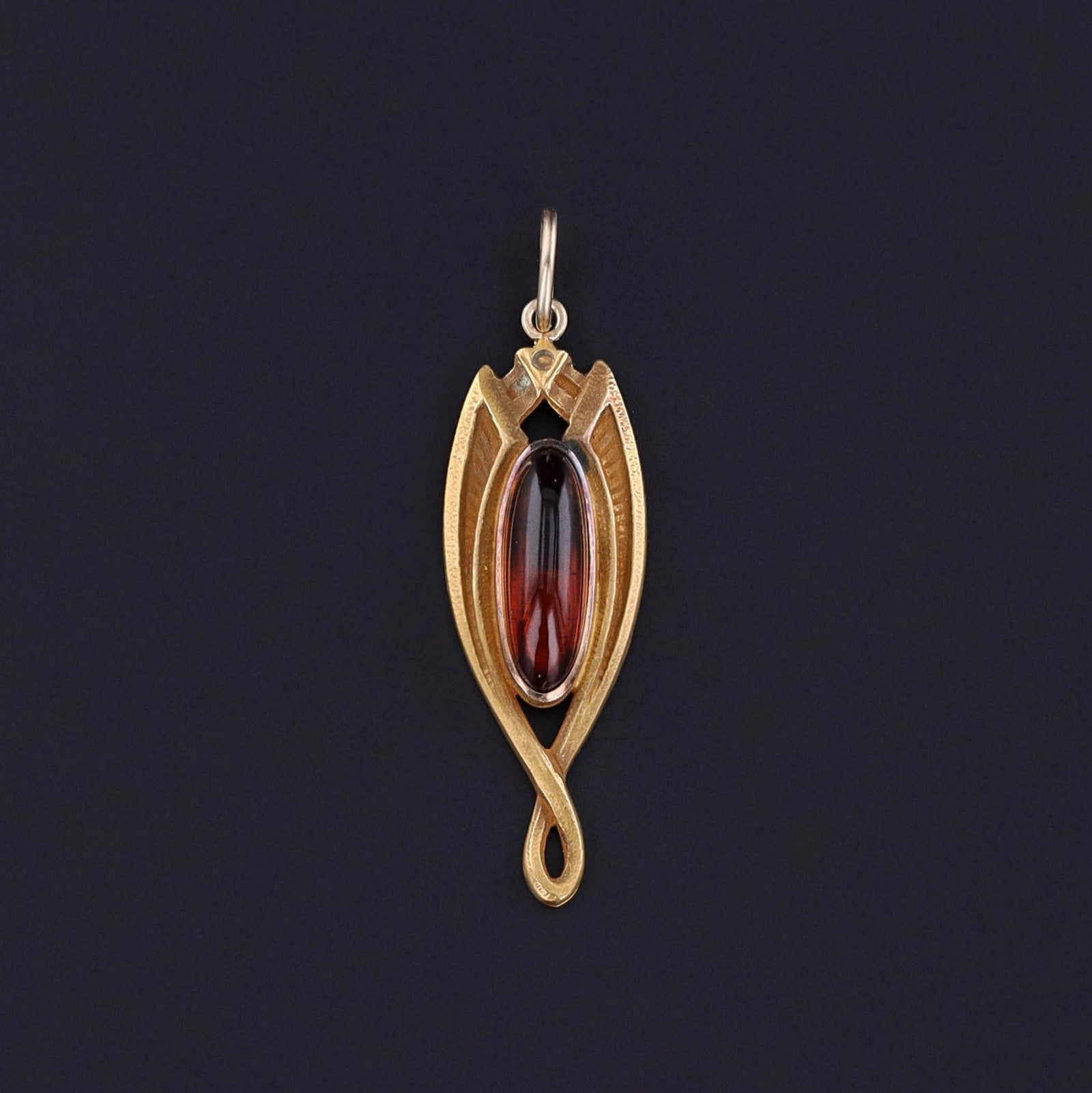 Antique Citrine Charm of 14k Gold - Trademark Antiques