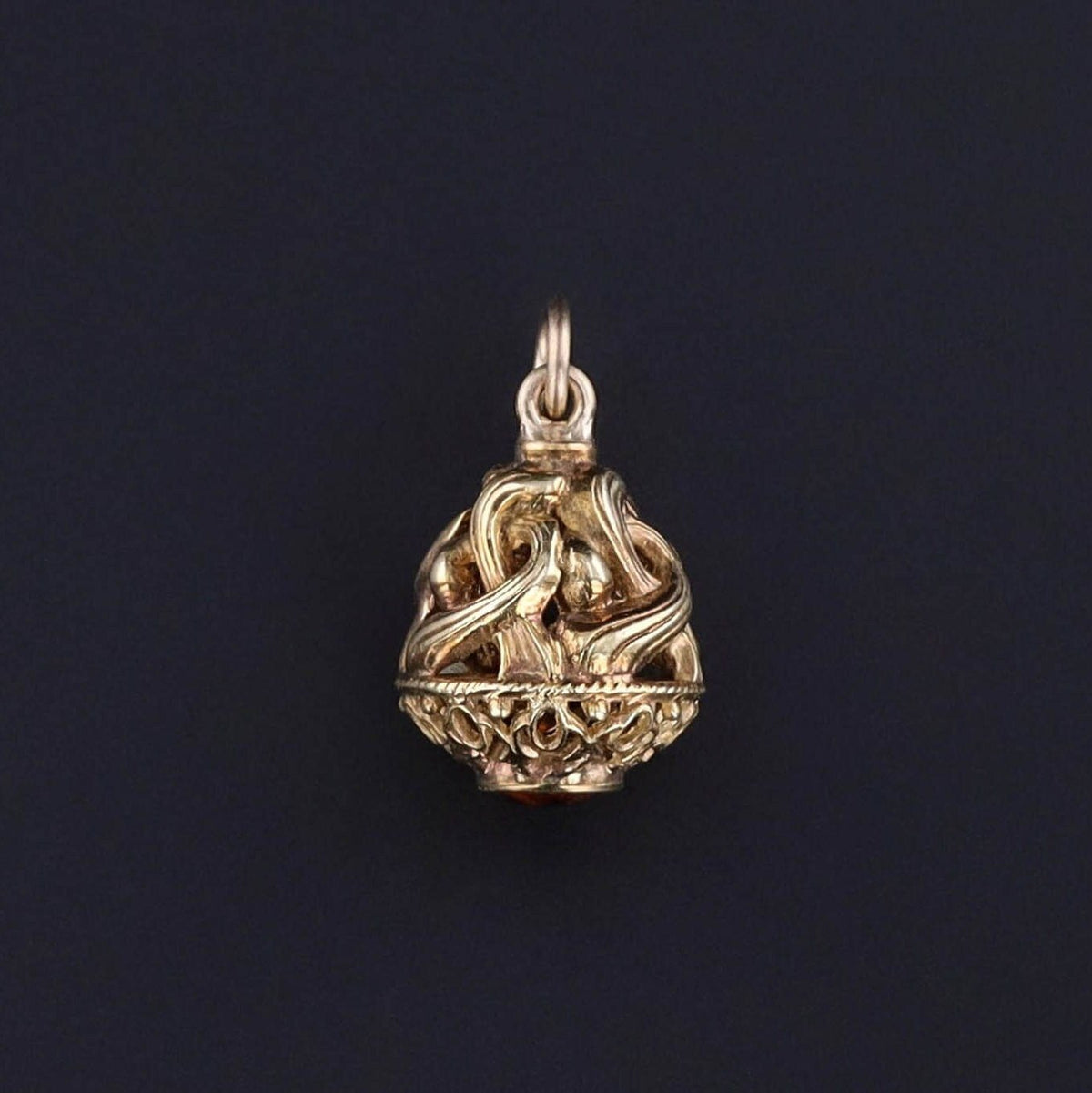 Antique Citrine Charm of 14k Gold - Trademark Antiques