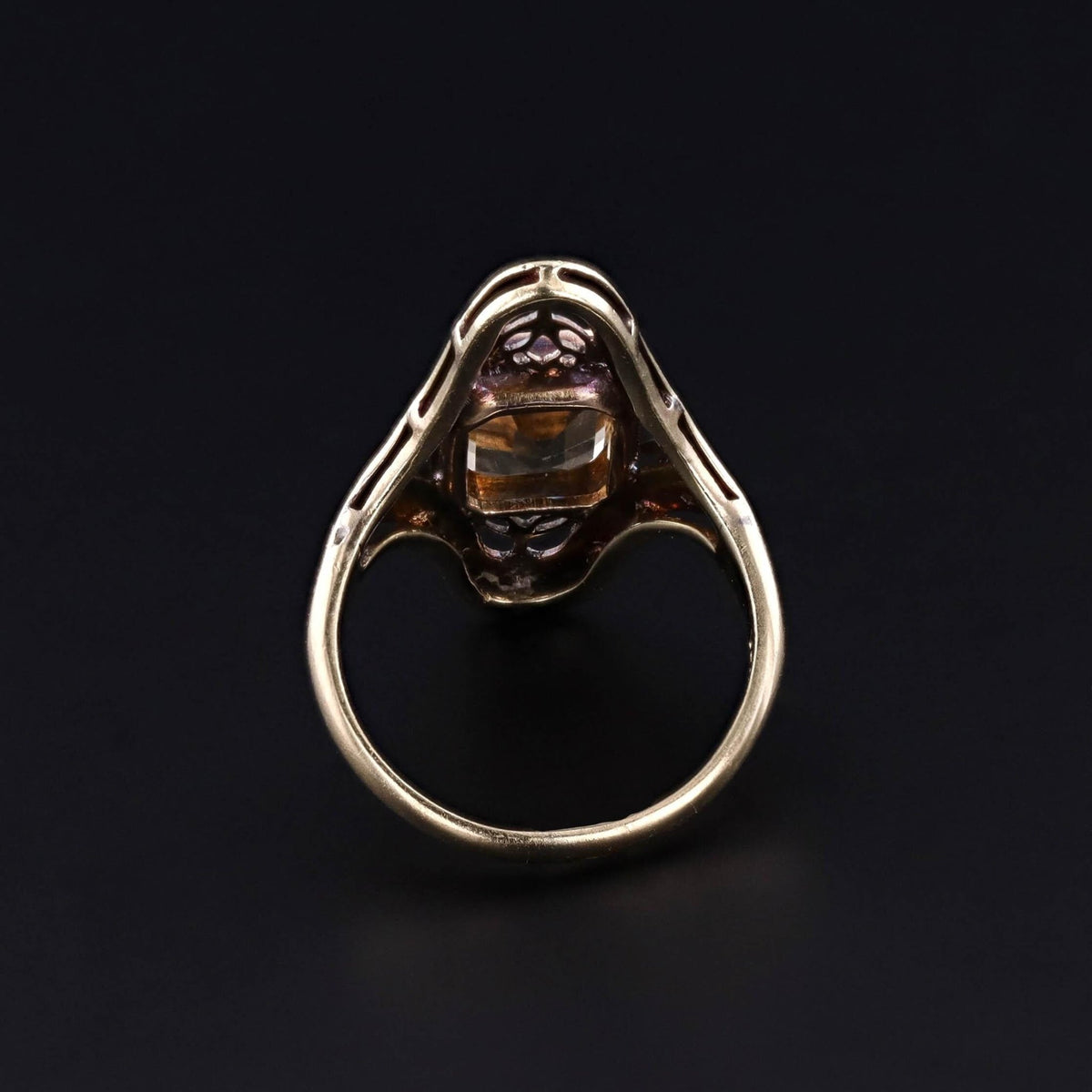 Antique Citrine Ring of 10k Gold - Trademark Antiques