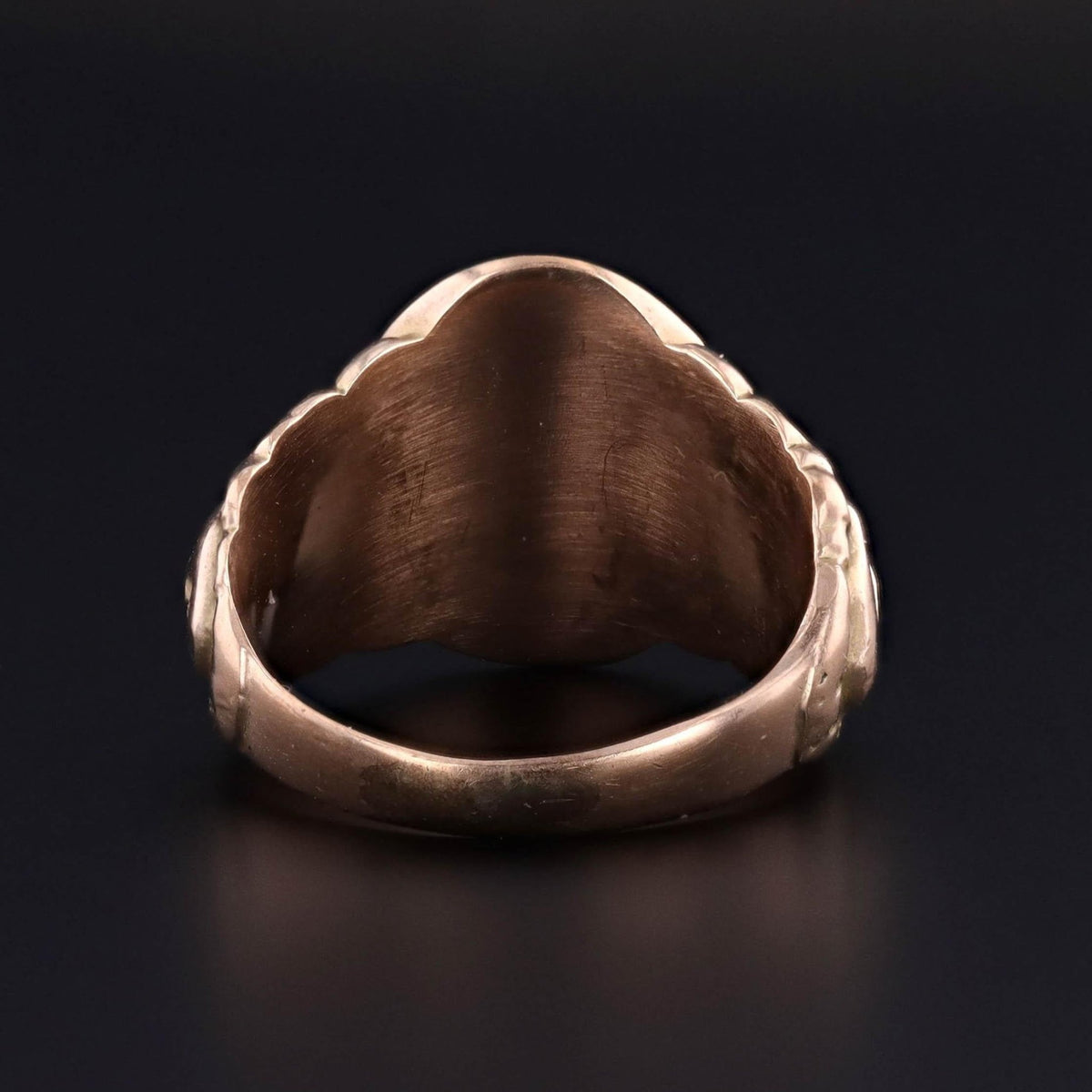 Antique Comedy and Tragedy Signet Ring of 10k Gold - Trademark Antiques