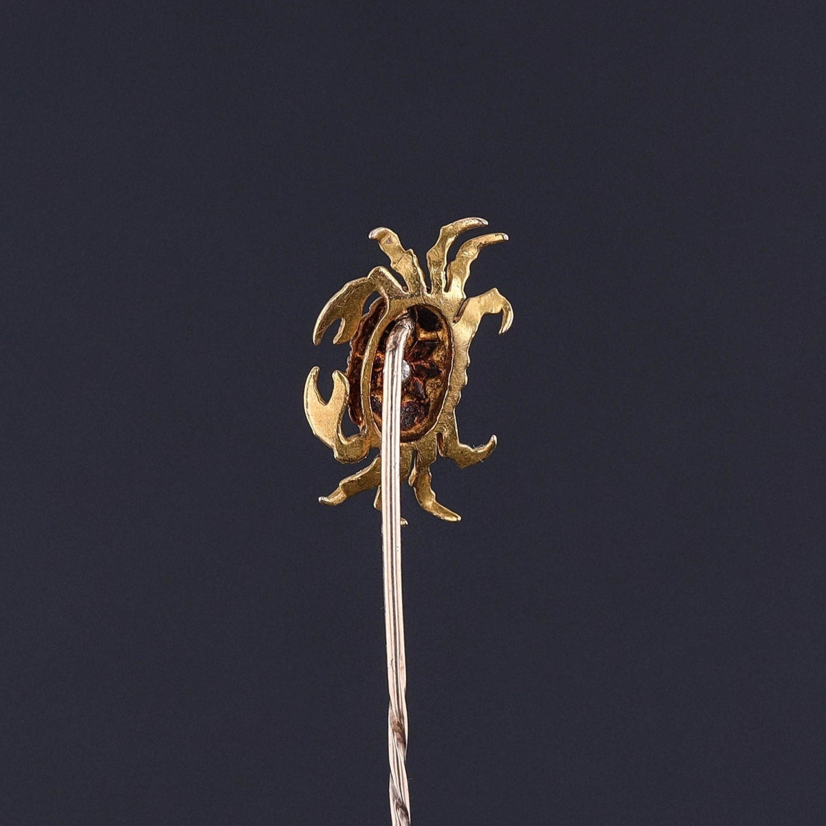 Antique Crab Stickpin of 14k Gold - Trademark Antiques